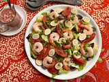 Shrimp and Quail Egg Garden Salad
