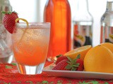 Sparkling Strawberry Lemon Cocktail