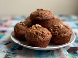 Sprouted Spelt Banana Walnut Muffins #BreadBakers