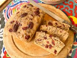 Steamed Cranberry Pecan Honey Bread #BreadBakers