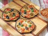 Toasted Eggplant Crust Mini Pizzas