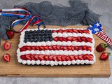 Fourth of July Flag Cake
