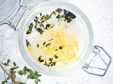 The Easiest diy Lemon Thyme Salt Scrub