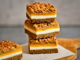 Vegan Pumpkin Cheesecake Bars