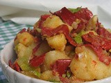 Posna salata od krompira, suve paprike i praziluka