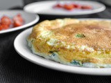 Egg White Frittata with Turmeric and Chickpea Flour