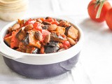 Sicilian flavors with Caponata (Eggplant and roasted Pepper stew)