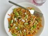 Asian inspired shredded chapathi | leftover chapathi noodles