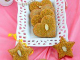 Eggless Rose Cornflakes Cookies / No Butter Cookies Recipe
