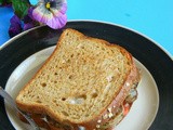 Mushroom Tomato and Cucumber Sandwich | No Cheese Sandwich