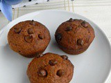 Eggless Chocolate Chips Muffins / Double Chocolate Muffins