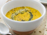 Fresh melon soup with basil