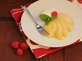 Guest Post: Lizzy's Vanilla Poached Pear w/ Amaretto Mascarpone Cream
