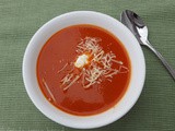 Roasted Red Pepper Tomato Soup: Pressure Cooker & Stove Top
