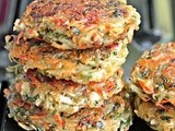 Homemade Hash Browns with Spinach and Carrot