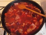 Borsch (Vegetable Russian soup)