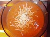 Vegetable soup (pumpkin, carrot, potato, leek and tomato)