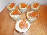 Verrine with pattypan squash - Philadelphia purée and smoked trout