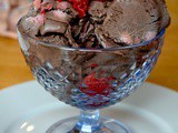 Dark Chocolate Strawberry Ice Cream