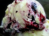 Blueberry Cream Cheese Ice Cream