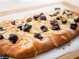 French Galette with Cherry - Almond Topping