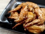 Japanese Sticky Sesame Chicken Wings and Happy New Year