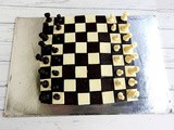 No Fondant Chess Board Cake | Easy and Simple Chess Cake | Checkerboard Cake
