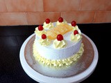 Pineapple Cake | Pineapple Fresh Cream Cake