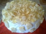 Vanilla cream wafer cake