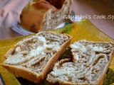 Eggless Povitica - Walnut Filled Sweet Bread