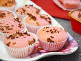 Eggless Rose Cupcakes