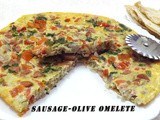 Sausage-Olive Omelete