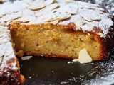 Quick moist all-in-one almond cake