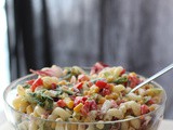 Creamy Pasta Salad with Corn and Peppers