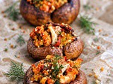 High-Protein Stuffed Mushrooms (Vegan, Smoky Quinoa & Tofu)