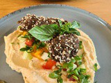 Homemade Hummus and Falafel Plate