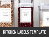 Kitchen Labels Template | Editable & Printable