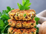 Mushroom Quinoa Patties (Easy Vegan)