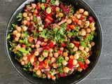 Quick Chickpeas and Roasted Beetroot Salad