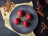 Red Wine Poached Pears