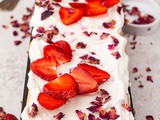 Strawberry Tiramisu with Rose Water Syrup