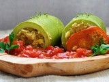 Stuffed Zucchini with Quinoa and Lentils