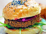 Vegan Falafel Burger (Crispy Chickpea Patties)