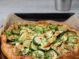 Zucchini Galette with Goat Cheese (Rustic Savory Tart)