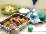 Agnello con patate al forno