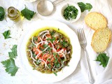 Insalata di melanzane con pomodori