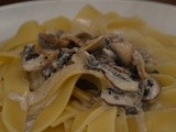 Truffle and cream sauce with Lagonae pasta
