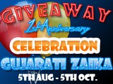 Gujaratizaika 1st Anniversary Celebration - Winner's Choice Giveaway
