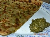 Mustard Filled Chapati (Saag k parathay)