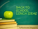 My 1st Event Announcement - Back to School Lunch Ideas